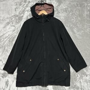 Vintage LRL Ralph Lauren Plaid Reversible Jacket Womens Sz L Black Cotton Preppy